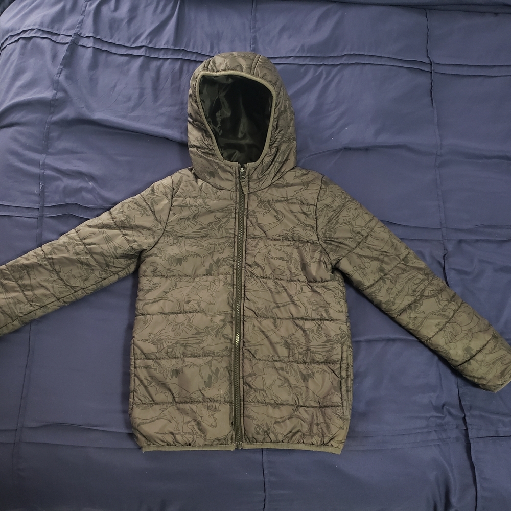 Carter's Black Patterned Puffer Jacket